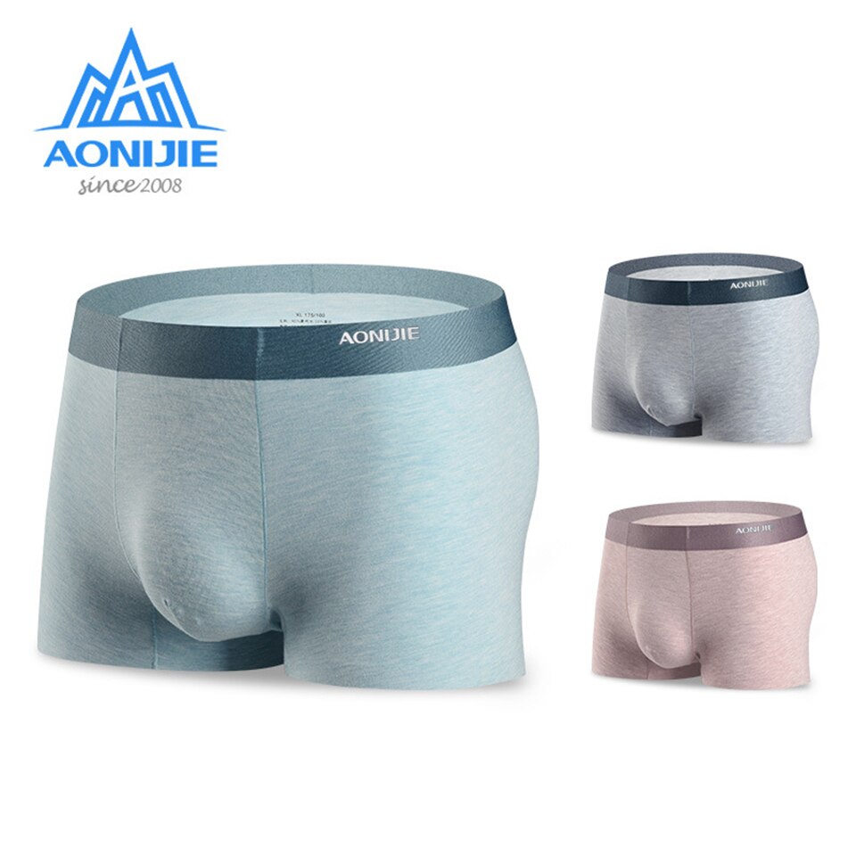AONIJIE 3 stks/doos Sneldrogende Antibacteriële Ondergoed Functie Mannen Sport Ondergoed Boxershorts Ademend Transpiratie