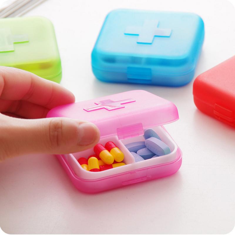 4 Slot Pill Box Medicine Tablet Dispenser Storage Case Portable Travel Empty Medicine Organiser Containers TSLM2