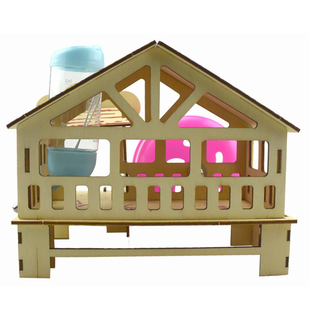 Pet Bed Hamster House Hideout Hut Double-storey Pet Stairs Tunnel Toy Playground For Small Pet For All Seasons