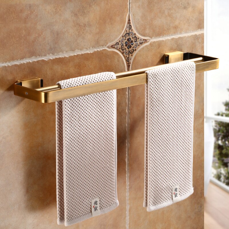 Antique Bathroom Hardware Suite Ancient Aluminum Bath towel rack Towel bar Toilet brush Tissue box Bathroom Accessories: Towel bar