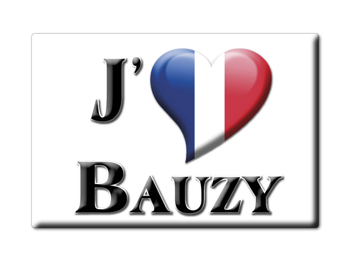 BAUZY aimant lodestone BRETAGNE (41) France frigo aimant SOUVENIR j'aime: Drop Shipping