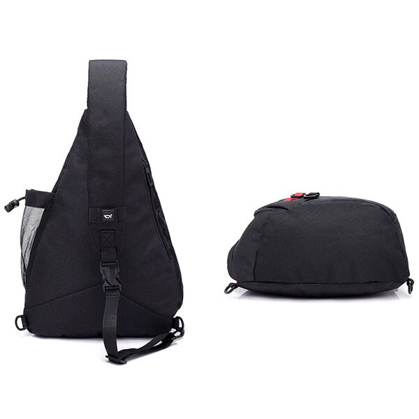 FGGS-Bolso pequeño de camuflaje negro impermeable para hombre, Mochila De chico, bandolera de un solo hombro para hombre