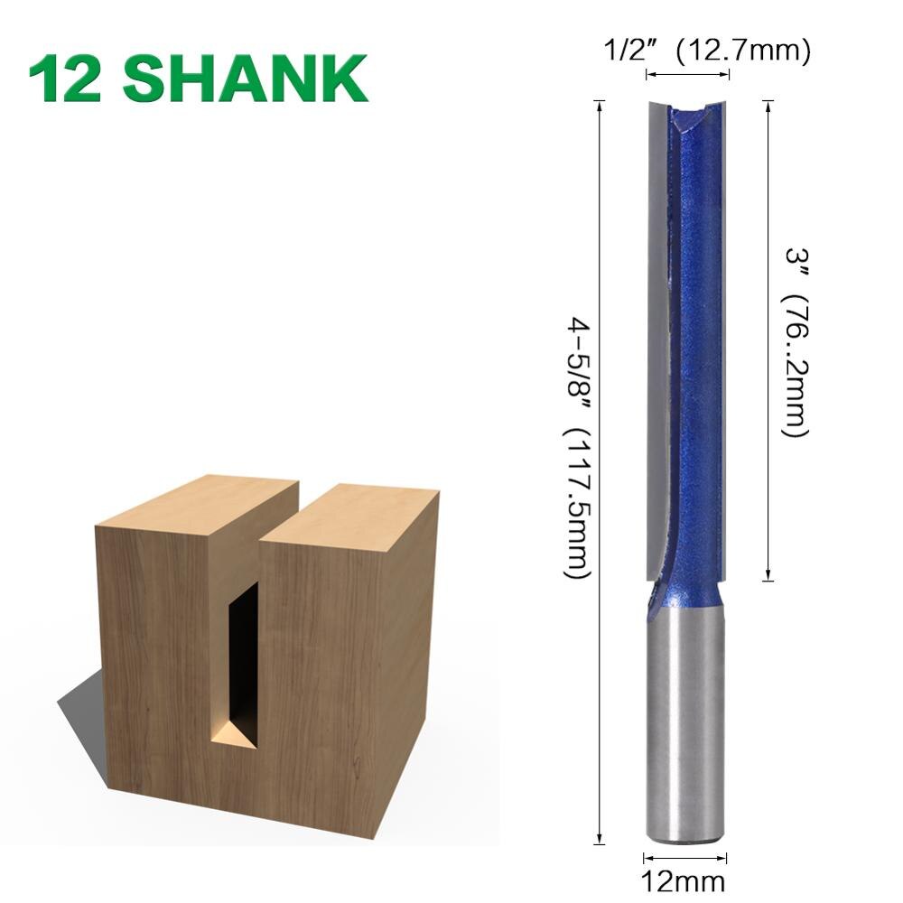 1pc 12mm Schacht Lange Routing Frezen Bodem Schoonmaken Hout Router Bit Tungsten Frezen Voor Hout Houtbewerking Gereedschap: Default Title