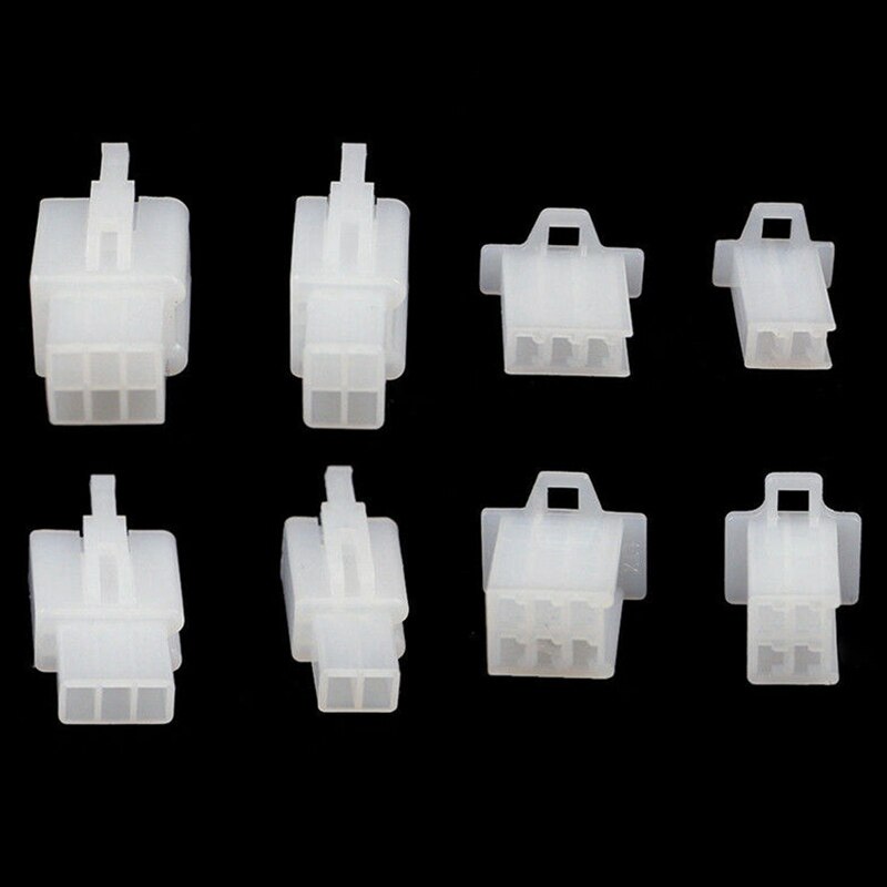 40Set Motorcycle Car Electrical 2.8mm Wire Connectors Terminal 2 3 4 6 Pin
