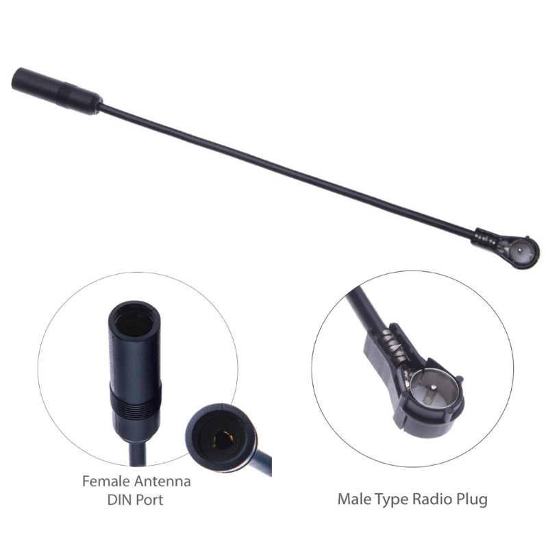 Cable adaptador antena radio para coche 652F 30 con conector DIN 41585 macho a apto para unidades europeos