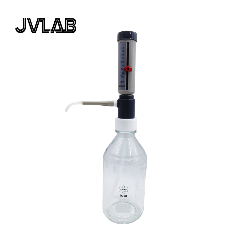 Dispensador superior de botellas de laboratorio, dosificador económico tipo manga, 5-25 ml, ajustable, semiautomático