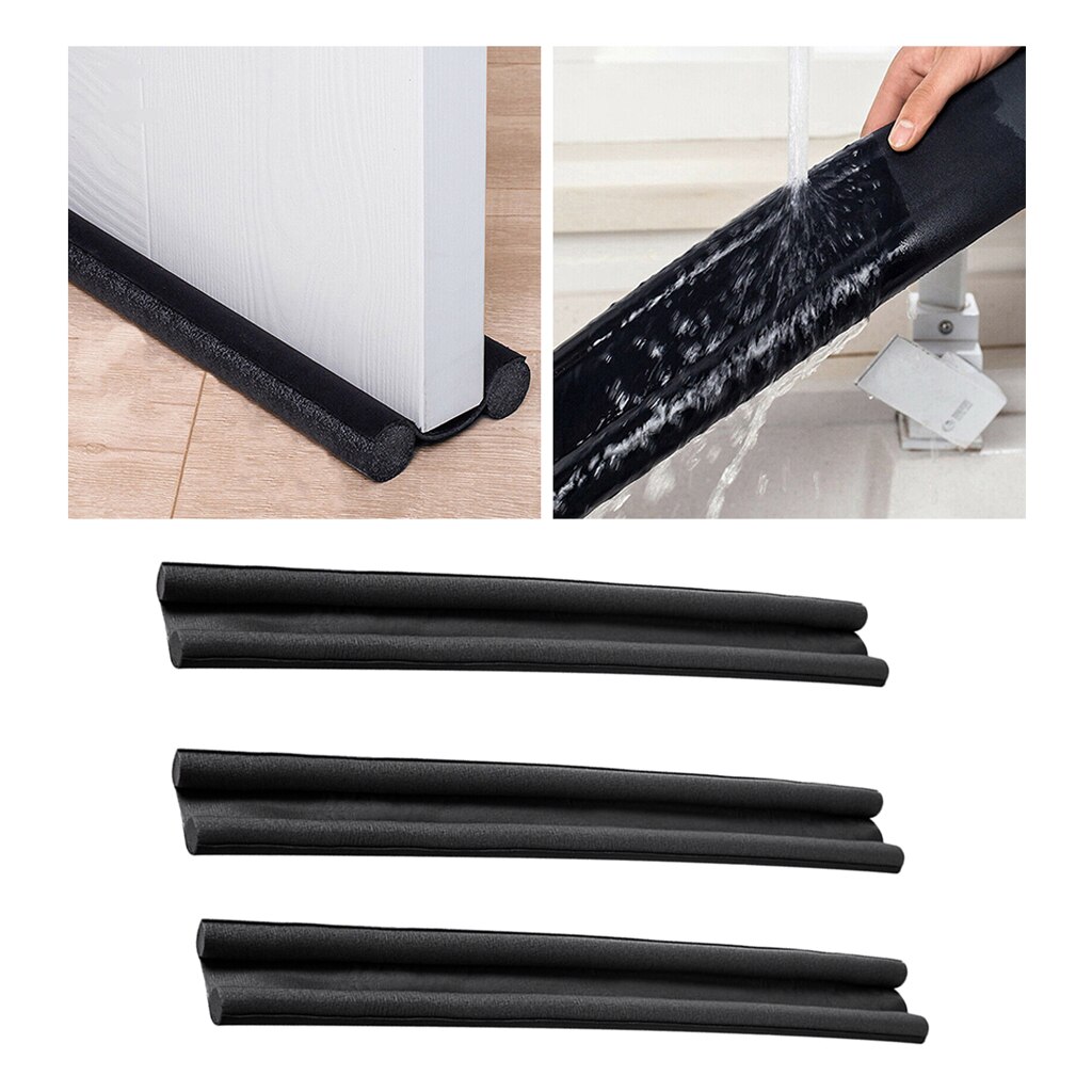 3pcs 36 Inch Under Door Draft Stopper-Twin Door Draft Blocker Guard, Double Sided,Machine-Washable