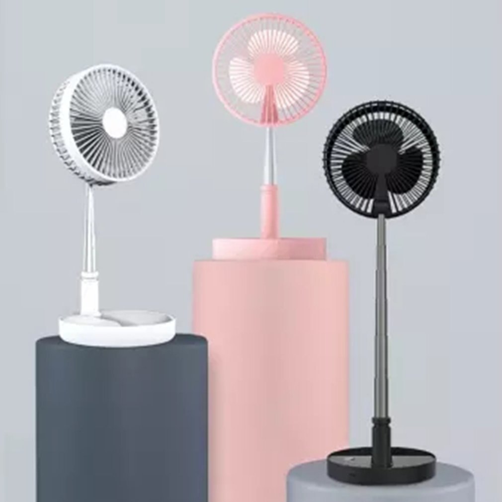 P9 Outdoors Portable Folding Usb Floor Fan Fourth Gear Wind Speed Office Mute Cycle Rechargeable Fan