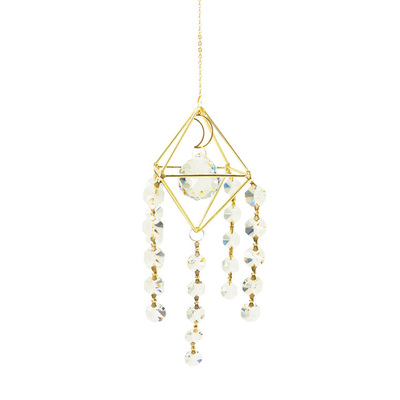Crystal Wind Chime Suncatcher Prism Rainbow Light Chaser Garden Hanging Window Terrace Pendant Home Decoration: 13