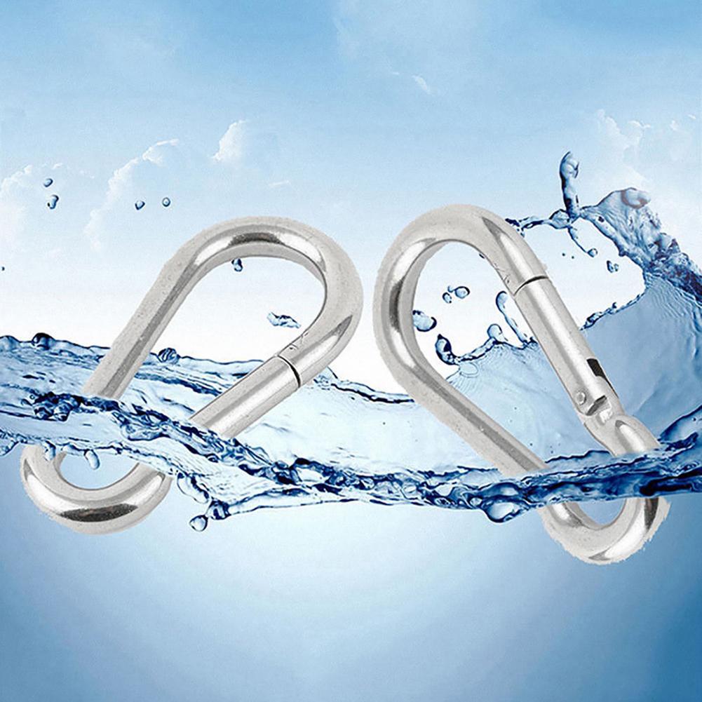 1Pcs Outdoor Klimmen Rvs Gesp Karabijnhaak Survial Sleutelhanger Klim Haak Clip Rugzak Gesp Sleutelhanger