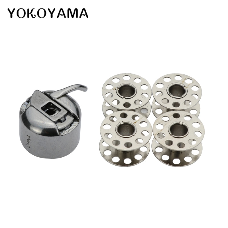 YOKOYAMA 4 Spoel + 1 Spoelhuis Set Naaimachine Voor Ouderwetse Huishoudelijke Pedaal Naaimachine Huishoudelijke DIY naaien Onderdelen