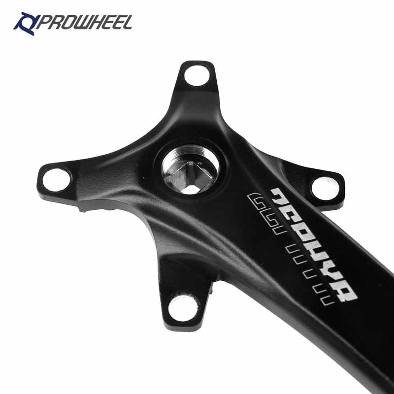 Prowheel bicicleta BCD 104 manivela piñones 170/75mm biela de aleación de aluminio agujero cuadrado bicicleta 30/32/34/36/38T bielas de montaña
