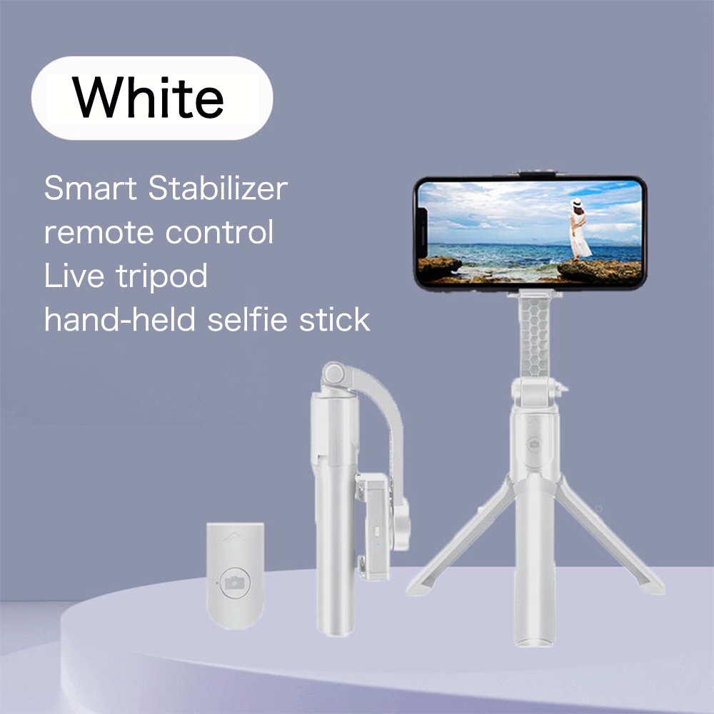 Handheld Gimbal Stabilizer Mobiele Telefoon Selfie Stok Houder Verstelbare Standaard Voor Iphone Xiaomi Redmi Huawei Samsung Android Ios: white