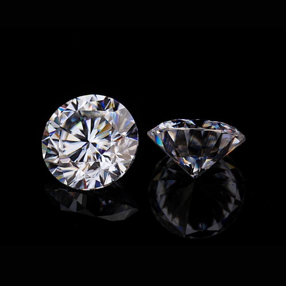 GEM'S BALLET 0.8Ct 6.0mm Ronde Moissanite D Kleur VVS Duidelijkheid Harten en Pijlen Cut Lab Grown Losse Edelsteen voor sieraden Maken