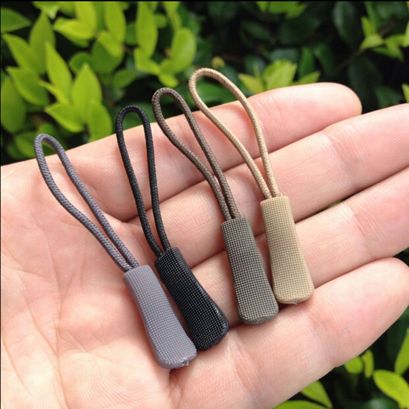 5 stks Gebruik Zwart Plastic Ritsen Cord Touw Eindigt Lock Zip Clip Gesp Voor Kleding Accessoires