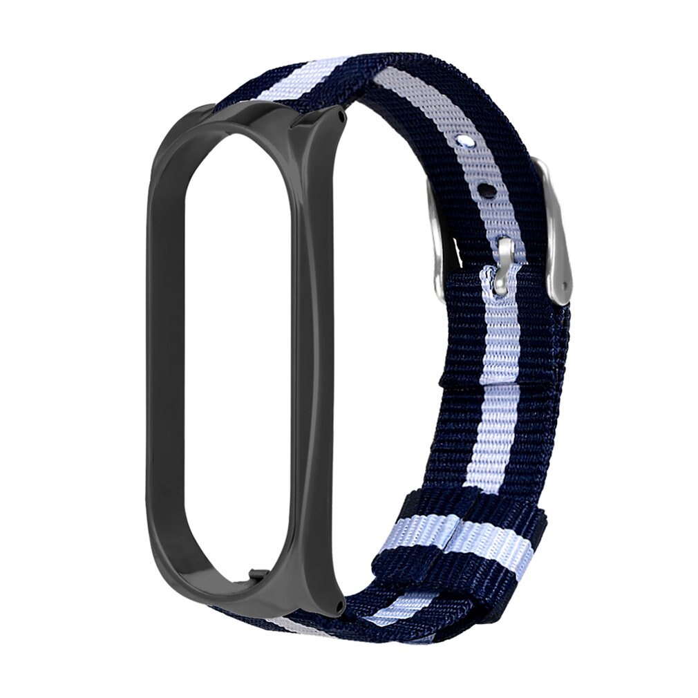 Nylonrem til xiaomi mi band 4 5 3 utskiftbart armbånd mi band band 4 armbånd lett pustende armbånd for miband 5 4: 7