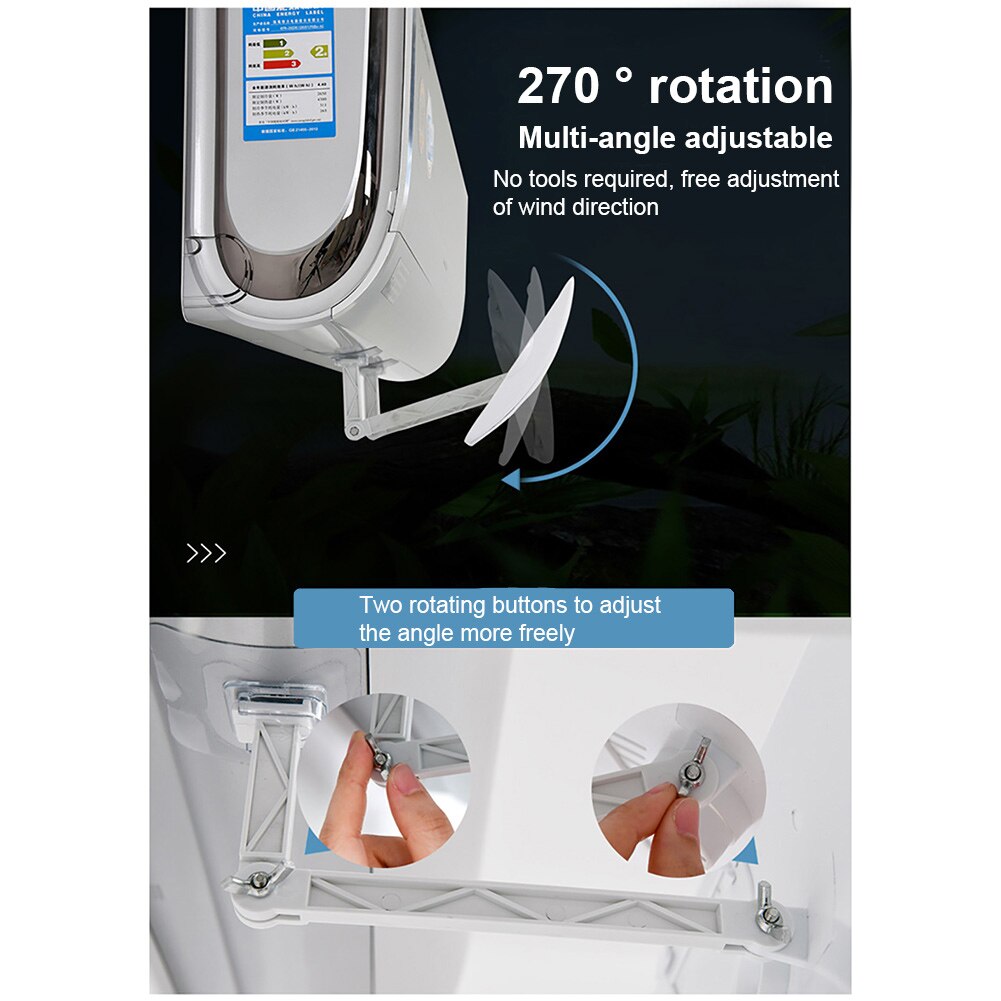 Retractable Anti Direct Blowing Air Conditioner Vent Shield Cold Wind Deflector