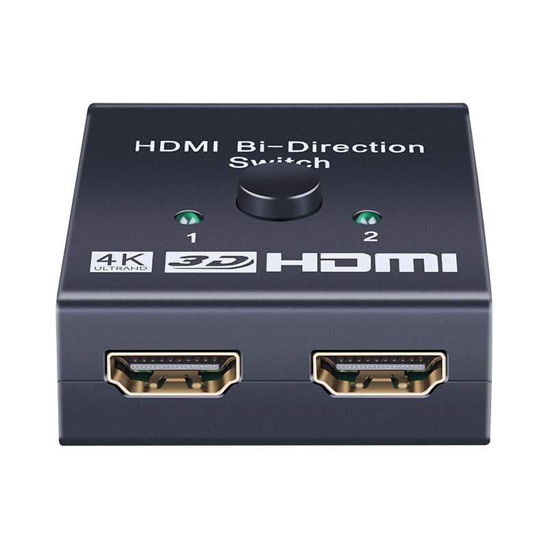1080P 3D Hdr Hdcp Hdmi Switcher 2-Poort Bidirectionele 1X2/2X1 Hdmi Switcher splitter Ondersteunt PS4 Xbox Hdtv Ultra Hd 4K