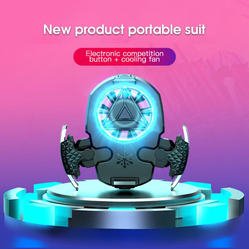 Telefone móvel usb jogo cooler ajustável sistema de refrigeração ventilador gamepad suporte radiador para iphone huawei samsung