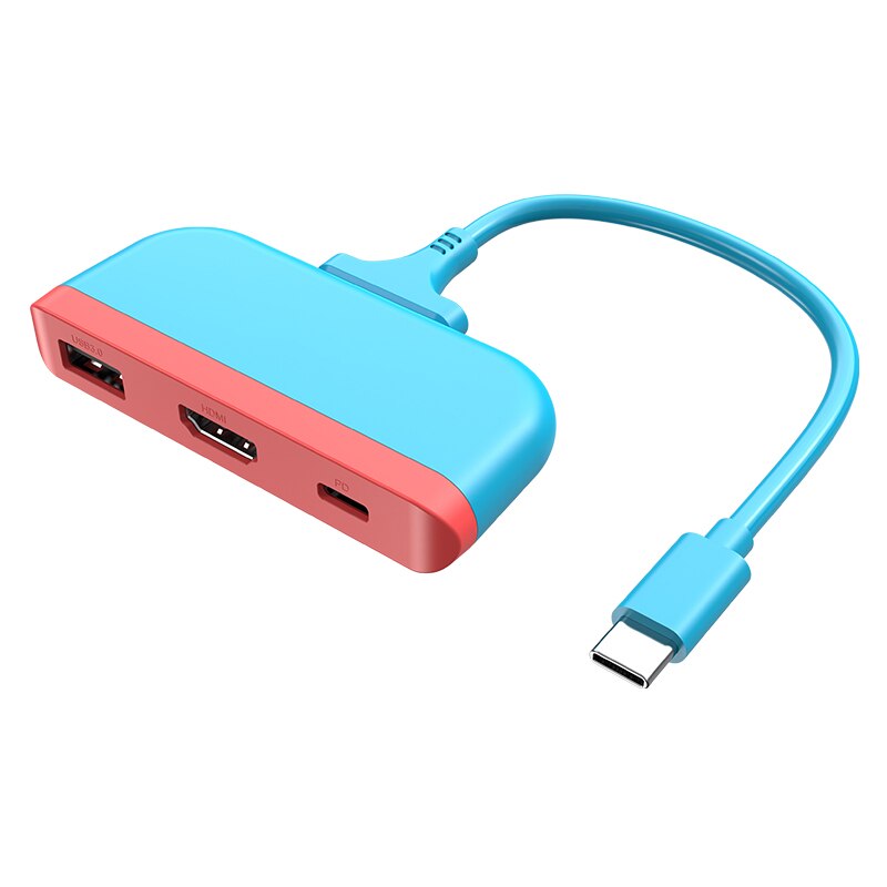 Usb-hub-docking-adapter usb 3.0 typ c  pd 18w video display 3 in 1 usb-hub-adapter für nintendo switch