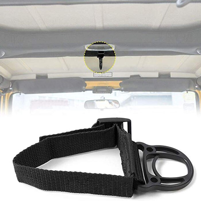 2Pcs Roll Bar Coat Hanger Clothes Hook for Jeep Wrangler CJ YJ TJ LJ JK JKU JL JLU JT Sports Sahara Freedom Rubicon and Unlimite