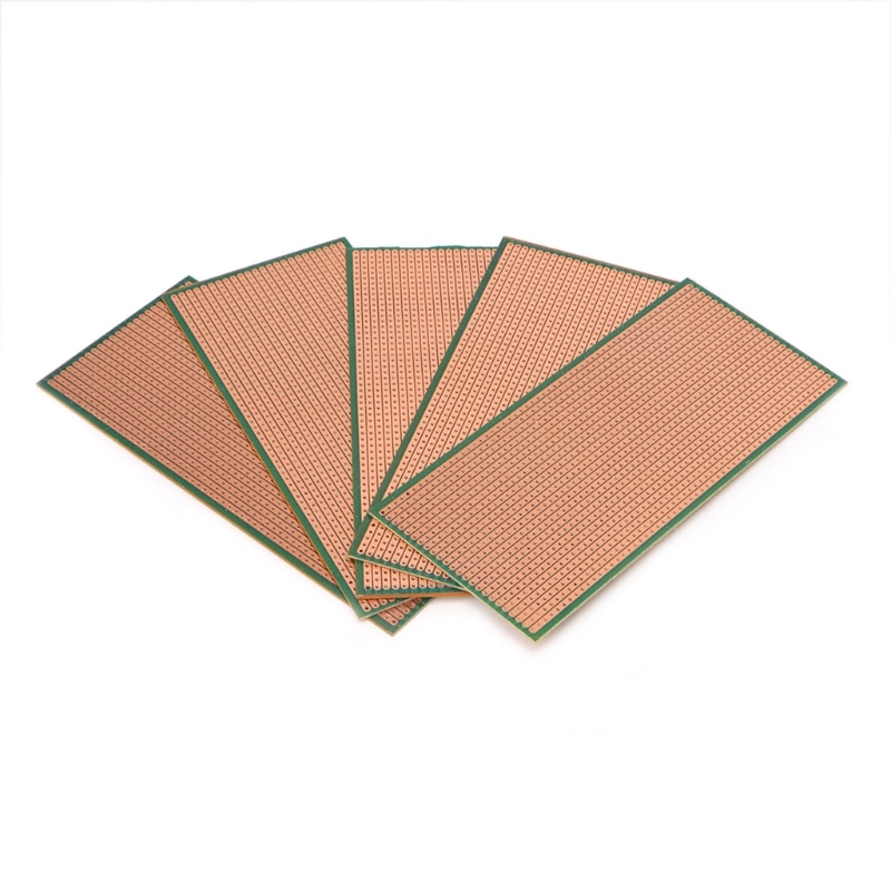 Platine simple face Circuit imprimé non coupé | 5 pièces 6.5x14.5cm