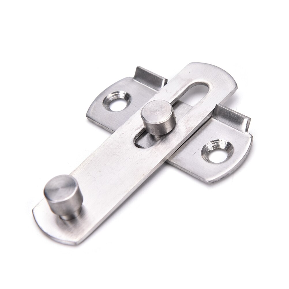 Stainless Steel Gate Door Bolt Latch Slide Lock Hardware + 4pcs Screw For Home Safety Door Bolts Set