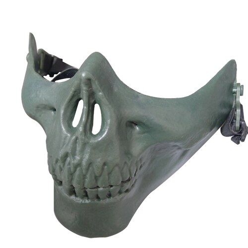 Emiraten M03 skelet Half Gezicht Maskers Schedel Skelet Masker Voor Halloween Dansen Rekwisieten Levert: Green