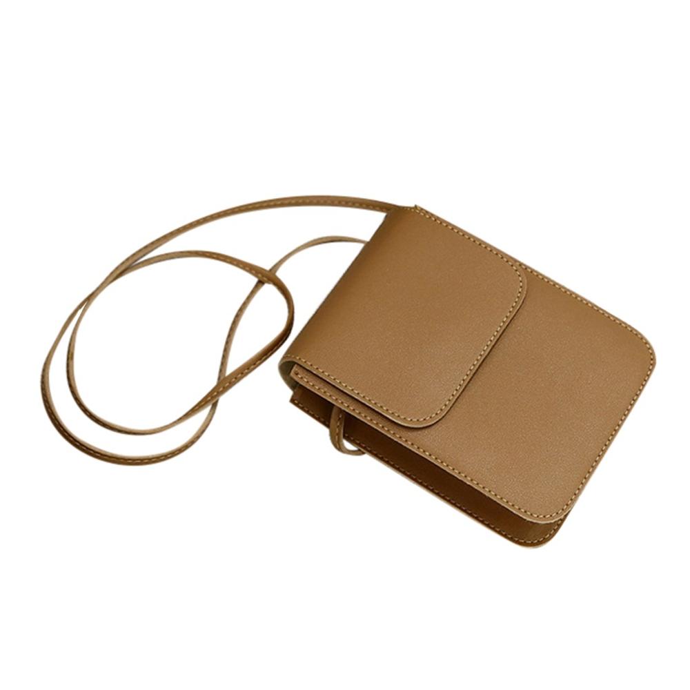 Vrouwen Tassen Cross-Body Schoudertassen Dames Tassen Mini Vierkante Zakken Clutch Messenger Bag Pu Leer vrouwelijke Kleine Zakken: Khaki