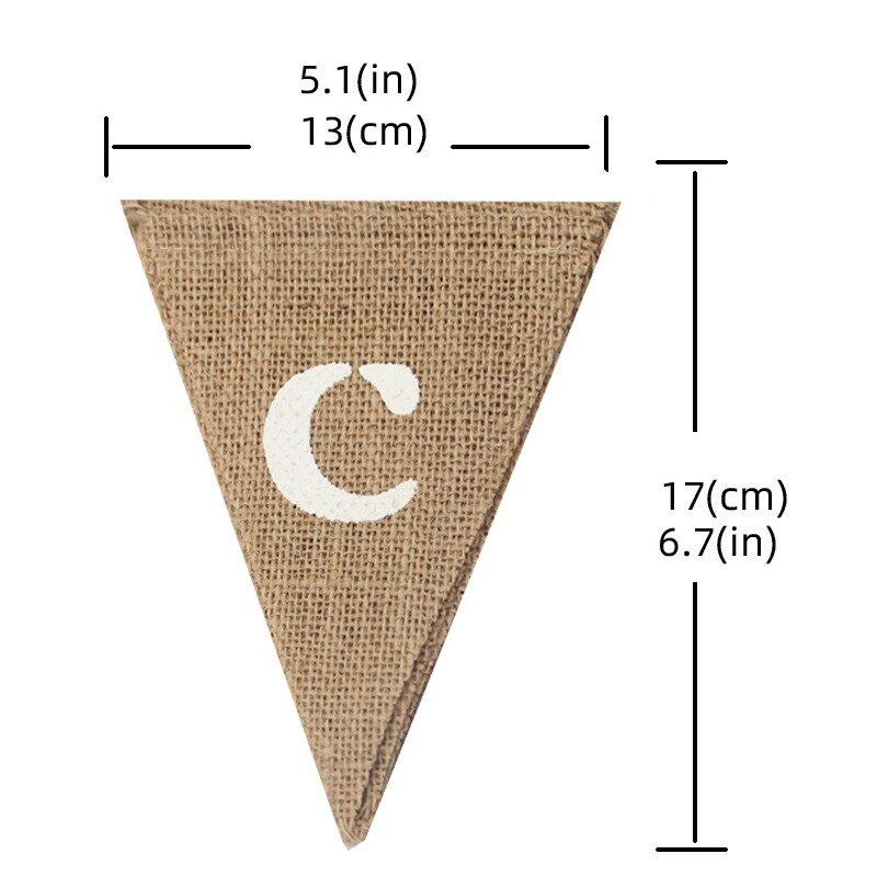 Candy Bar Linen Flags Pennant candy bar Bunting Banners Hanging candy bar Banner Birthday Party Wedding Decoration