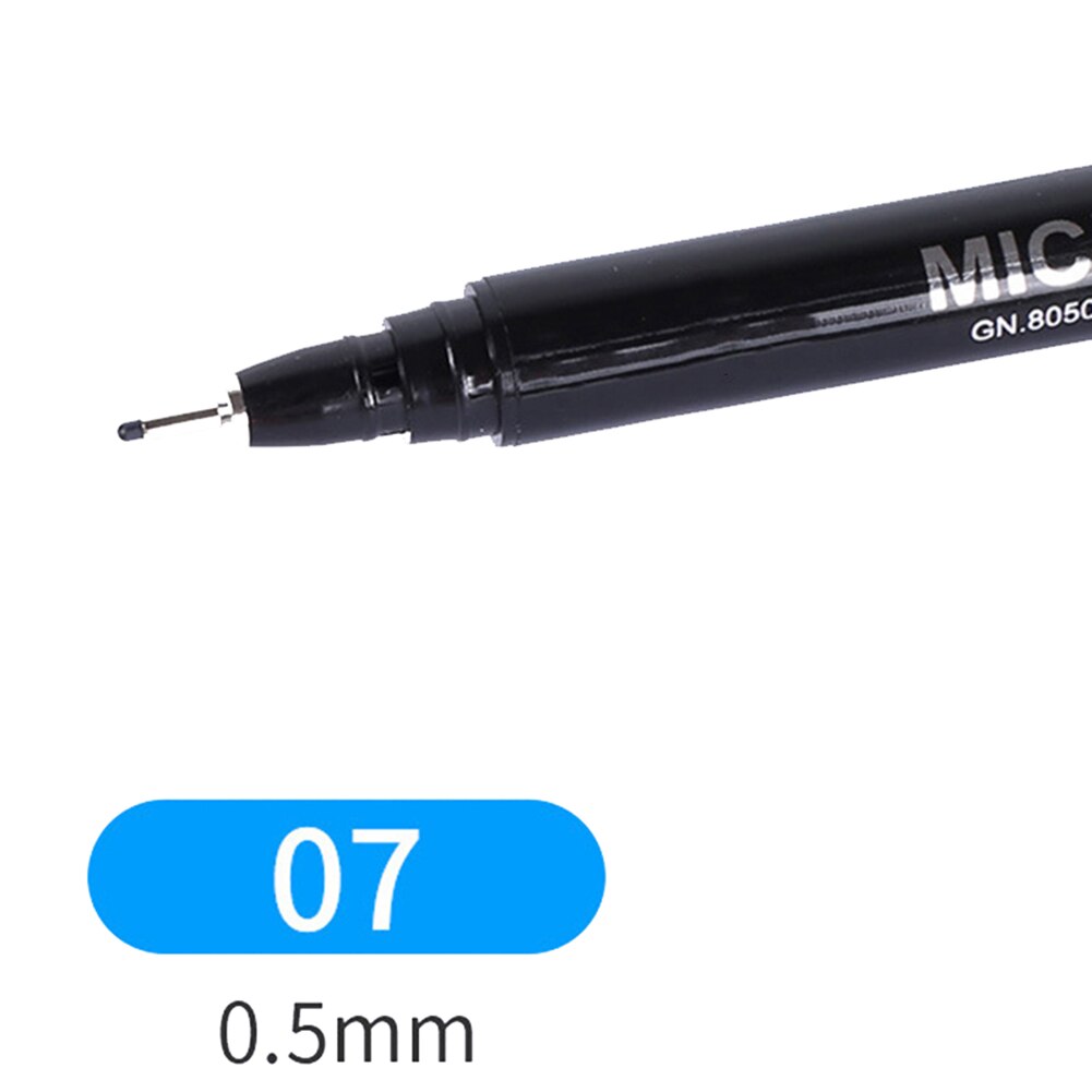 Zwarte fijne punt tekenlijn schetspen strip anime kunstmarker waterdicht voor ontwerpers dq: 0.5mm