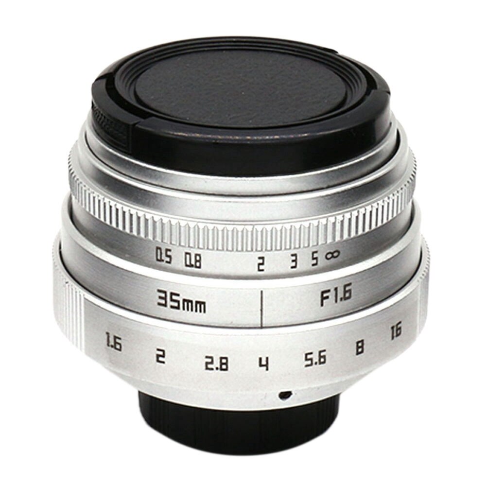 35Mm F1.6 C Mount Camera Lens Met Adapter Ring Voor Canon Eosm/M2/M3