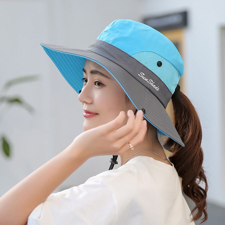 Cappello Da Baseball Donna Con Apertura Per Coda Di Cavallo E Croce Ricamata - Colore Rosso, Taglia Unica (58-61 Cm) - Ideale Per Corsa E Sport - 3