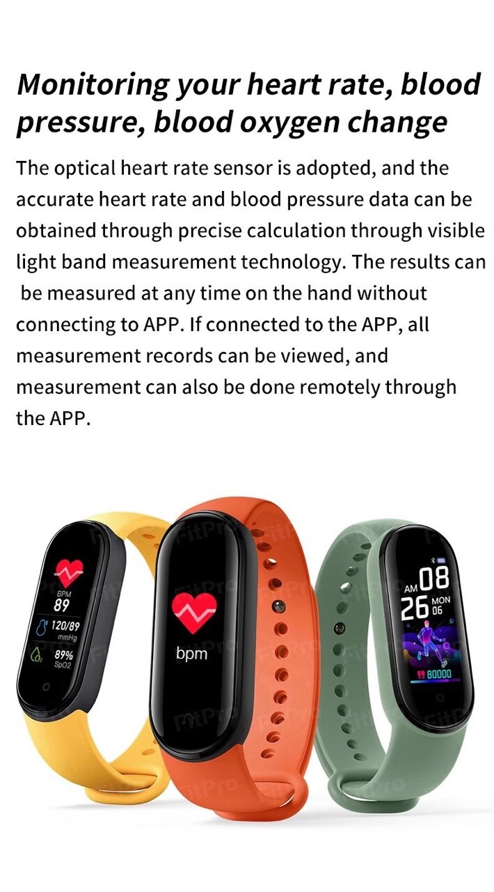 Smart ure armbånd bluetooth sport fitness tracker pulsmåler vandtæt kvinder mænd armbåndsur smart band