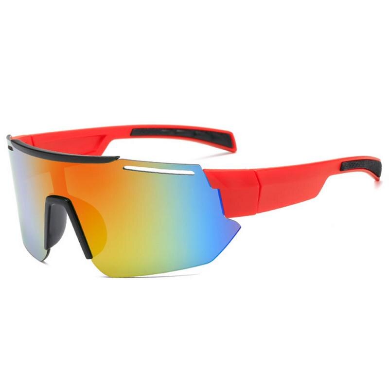 Oversized Glasses Face Shield Polarized Mirror Lens Mens Fishing Cycling Baseball Sport Wrap Sunglasses US sunglasses