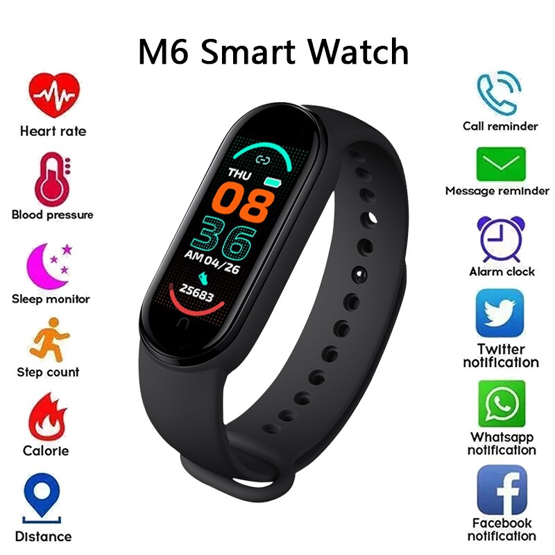 Smart Bluetooth APP bracelet, removable USB charging, step count PR blood pressure Sop2 health monitoring Sports bracelet: Default Title