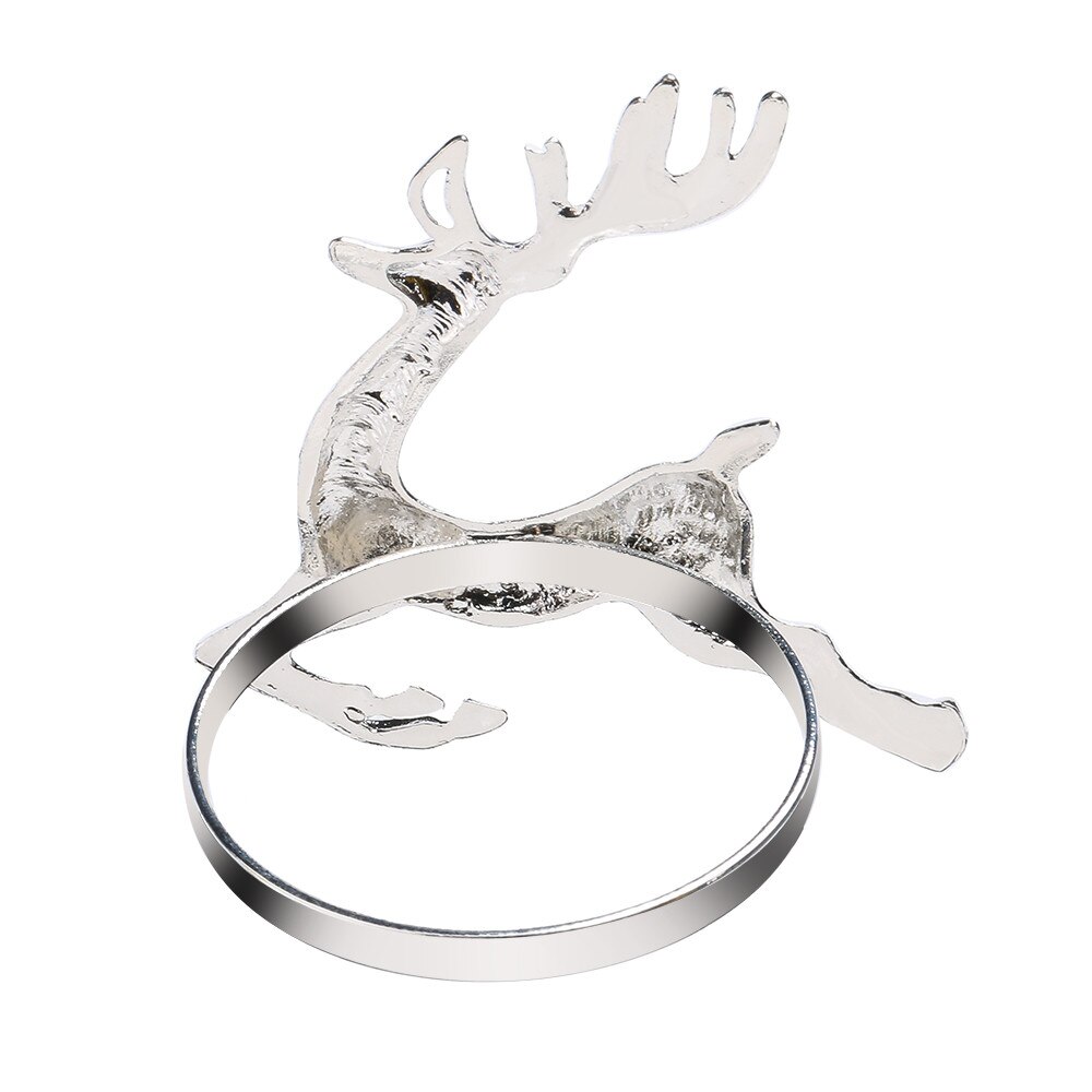 1Pc Kerst Kerstman Servetring Tafel Decor Servet Houder Voor Kerst Diner Kerst Decoratieve Herten Ornament Home