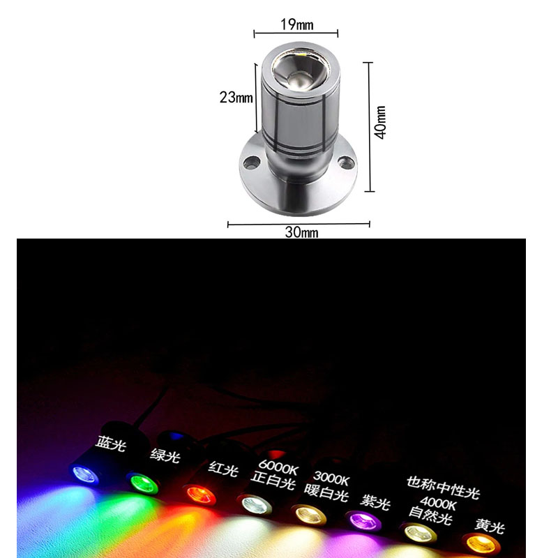 LED 3W Spotlights AC85-265V Led Ceiling Down Light DC12V Cabinet Counter Showcase Jewelry Lamp