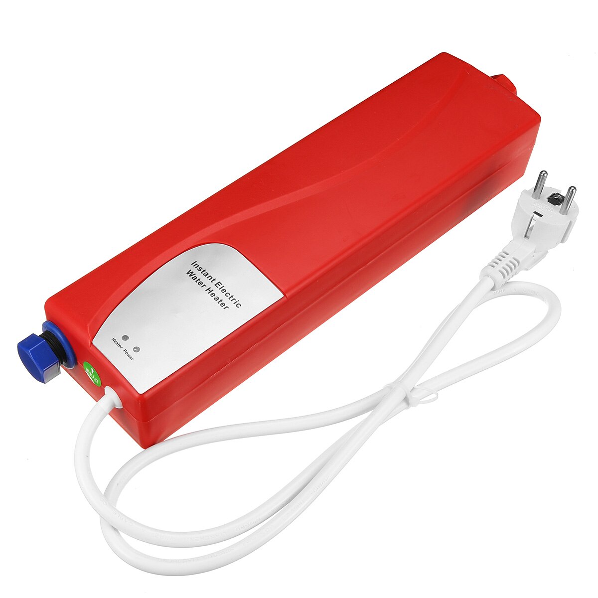 3000W 220V Instant Electric Water Heater Mini Tankless Instantaneous Water Heater System for Kitchen Bathroom: Red
