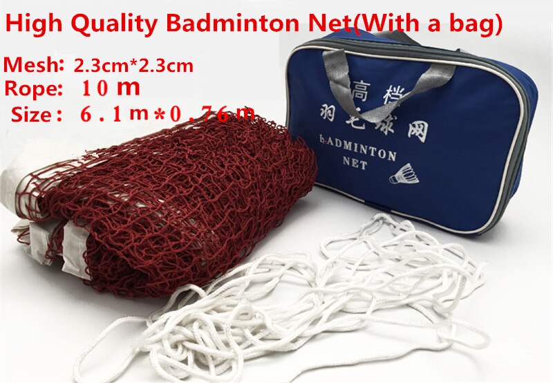 A bomba Padrão Badminton Net para Jogos de Badminton Profissional Ao Ar Livre/Interior Acessórios de Alta Qualidade 6.1 m * 0.76 m L432OLD