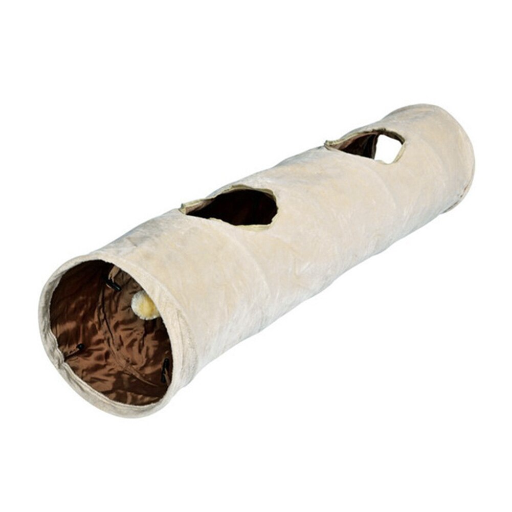 Sammenklappelig kattunnellegetøj 2 huller killing hvalp indendørs udendørs gemmer sig legrør til husdyr katteunderholdning: Default Title