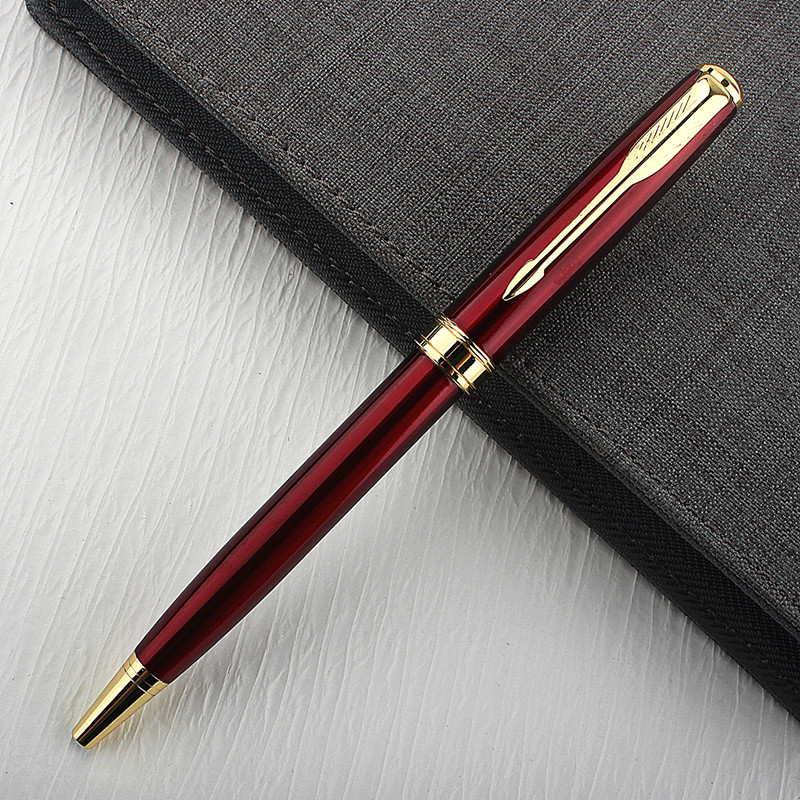 Luxus Metall Rollerball Stift 0,7mm blaue Tinte Stahl Gold Geschäft Signatur Stifte für Schul büro Schreib zubehör Briefpapier: Gelb