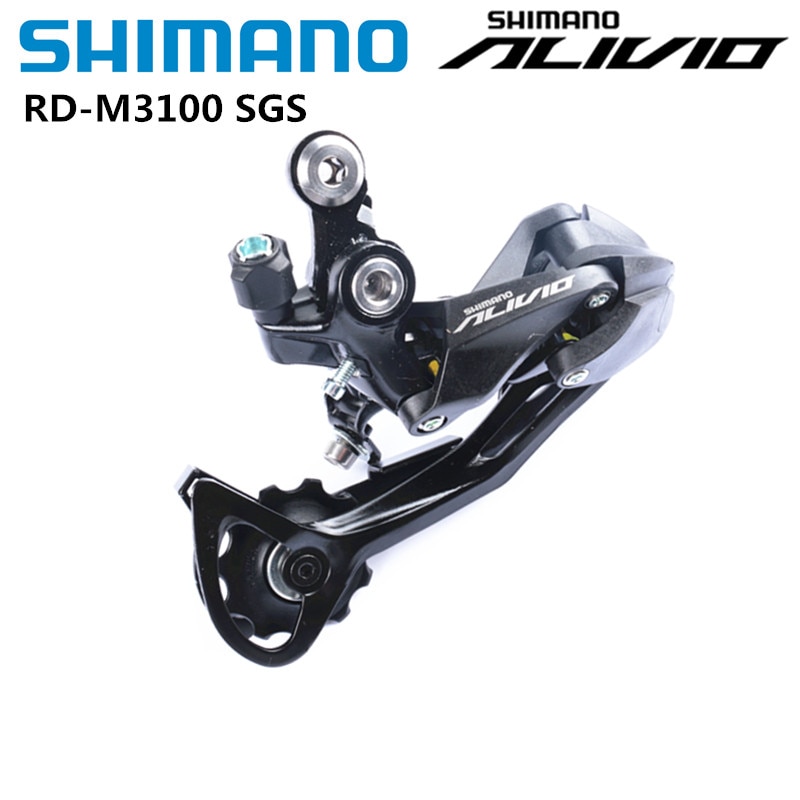Shimano alivio  m3100 bagskifter altus  m2000 m370 acera  t3000 9 speed cykel bagskifter mtb mountainbike langt bur