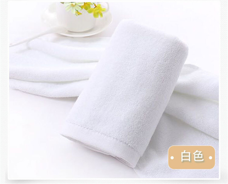 Serviette de bain de pieds 8 couleurs | hôtel, serviette de bain de pieds, serviette de Spa, serviette Super douce, absorbante, sèche pour le visage, pour adultes: white 34X72cm 100g