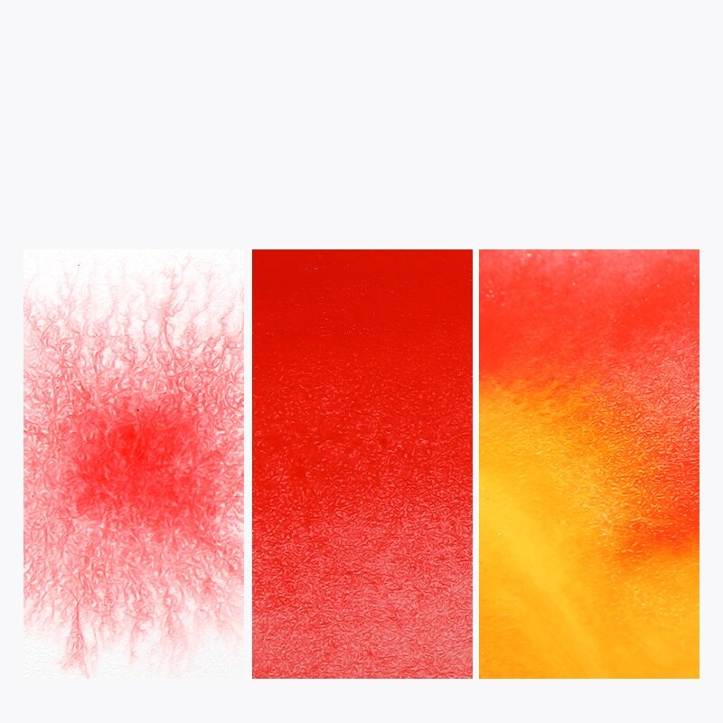 XIUP-Kit de pintura de acuarela sólida portátil en forma de abanico, paleta de pinturas superiores con pincel, suministro de Arte Artístico , H6151