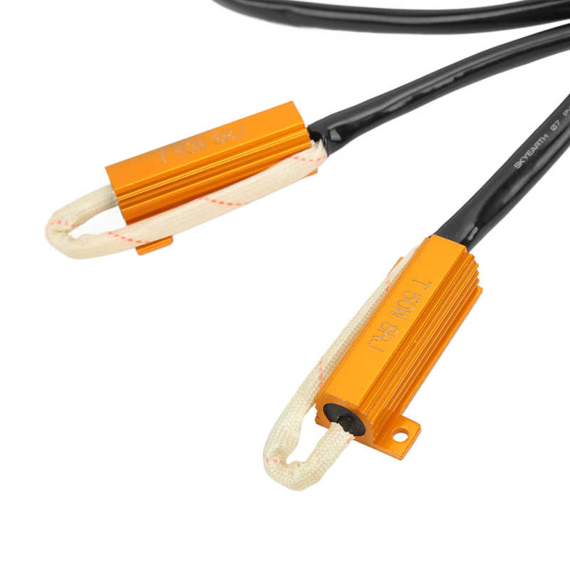 T50W8RJ LEDs Lamp Error Free Decoder LED Load Resistor Adapter for Headlight