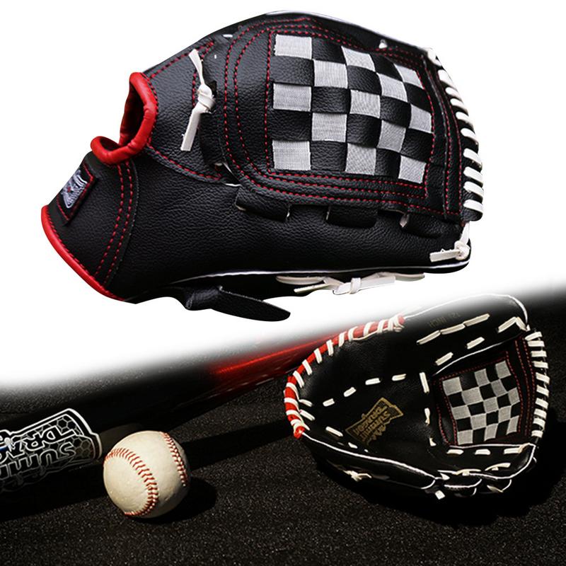 Baseball Gloves 12.5 Inches Sports Baseball Mitten Adult Softball Glove PU Glove Suitable For Men Women