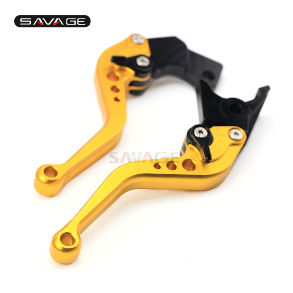 Long Court Levier D'embrayage De Frein Leviers Pour HONDA NC 700S 700X 750S 750X CTX 700 750 VFR400R VTR250 NC700S NC700X NC750S NC750X CNC: short gold