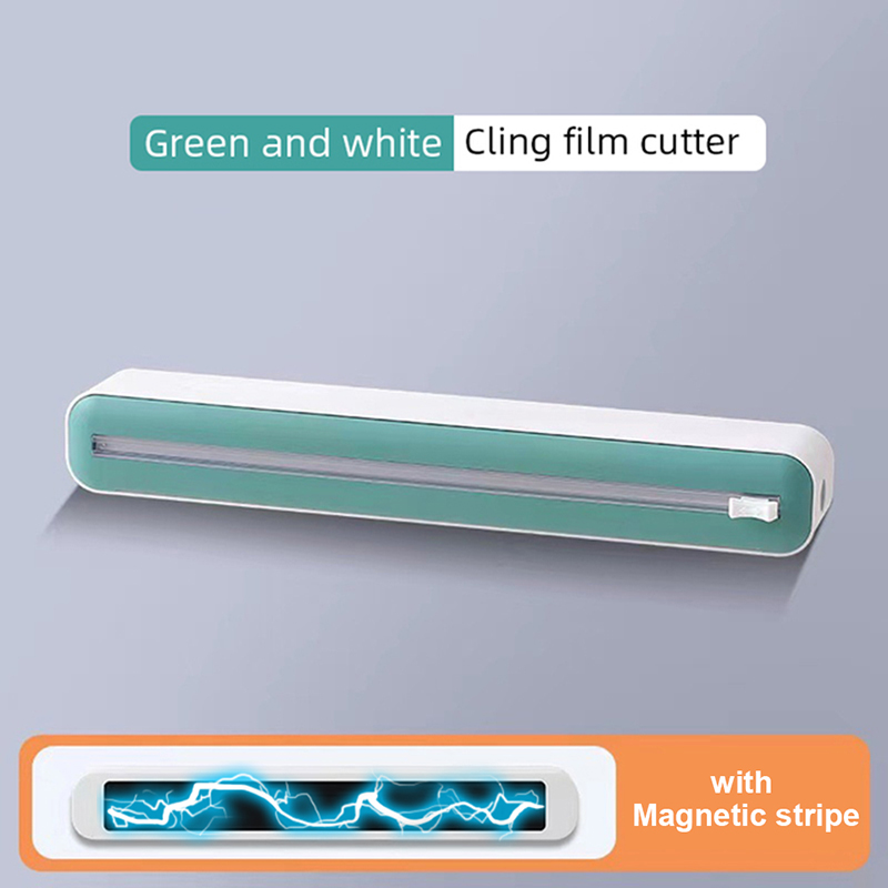 Dispensador magnético de Film para alimentos, caja de almacenamiento con cortador, papel de aluminio, cortador de Film elástico, accesorios de cocina, novedad: Chocolate