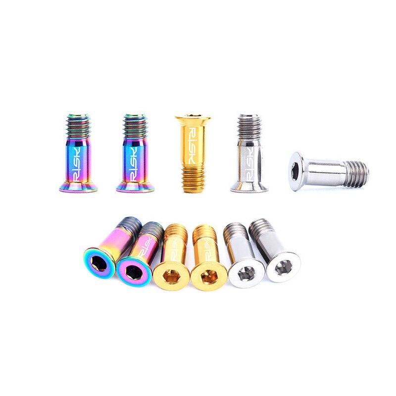 Risico 2 Pcs M5x14.2 Titanium Fiets Achterderailleur Jockey Wheel Bolt